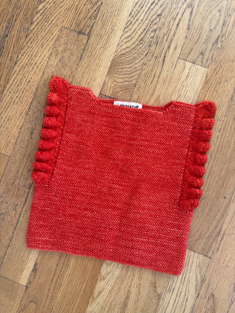 Misha & Puff Fiona Vest in Red Flame Size 5